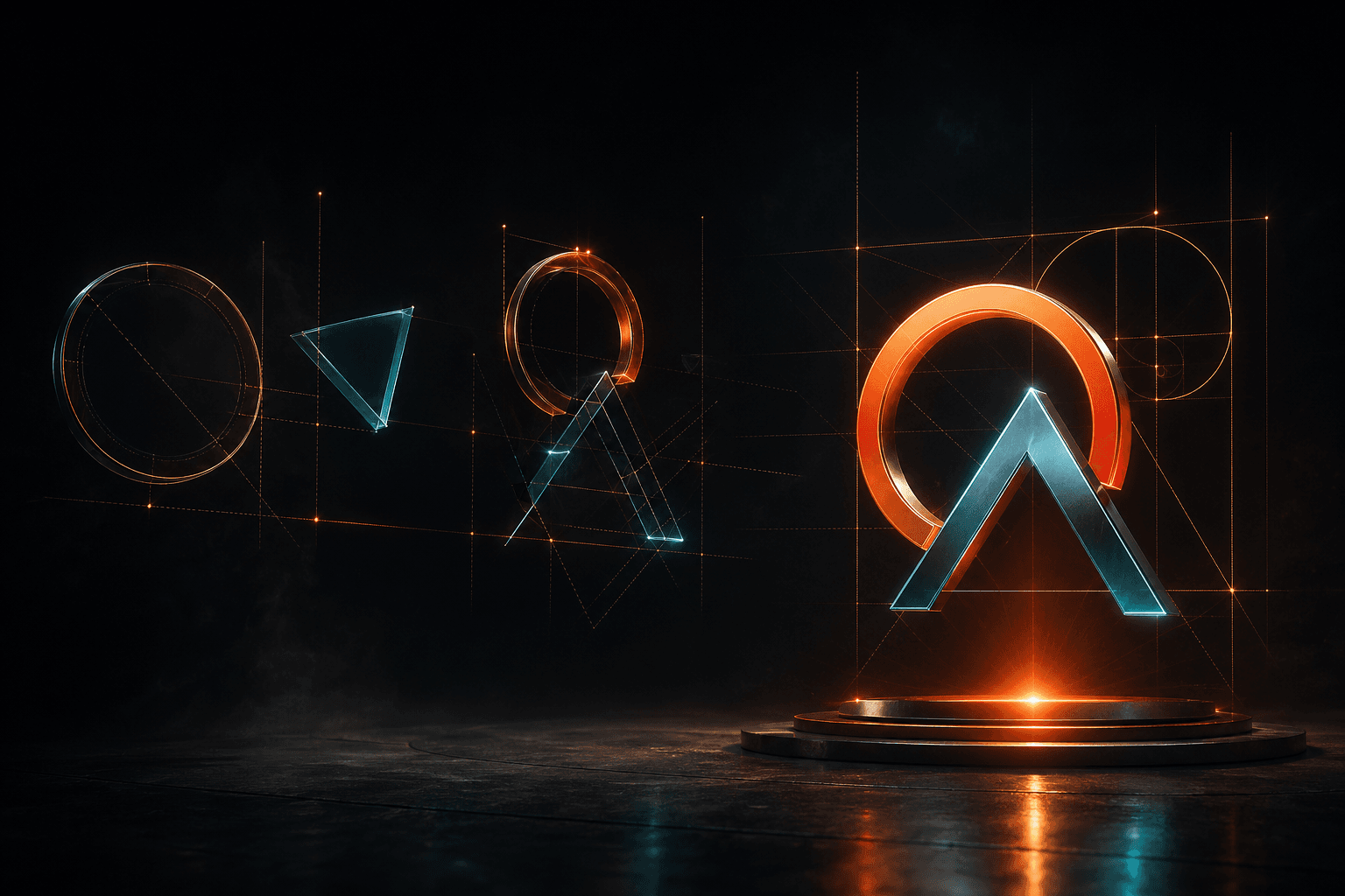 Visualisierung für Markenidentität und Logoentwicklung