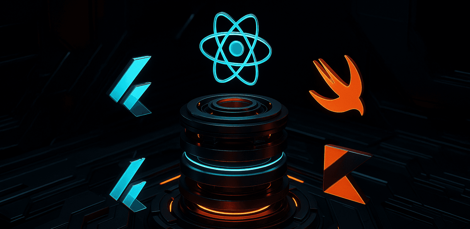 Visualisierung zur hybriden und nativen App-Entwicklung