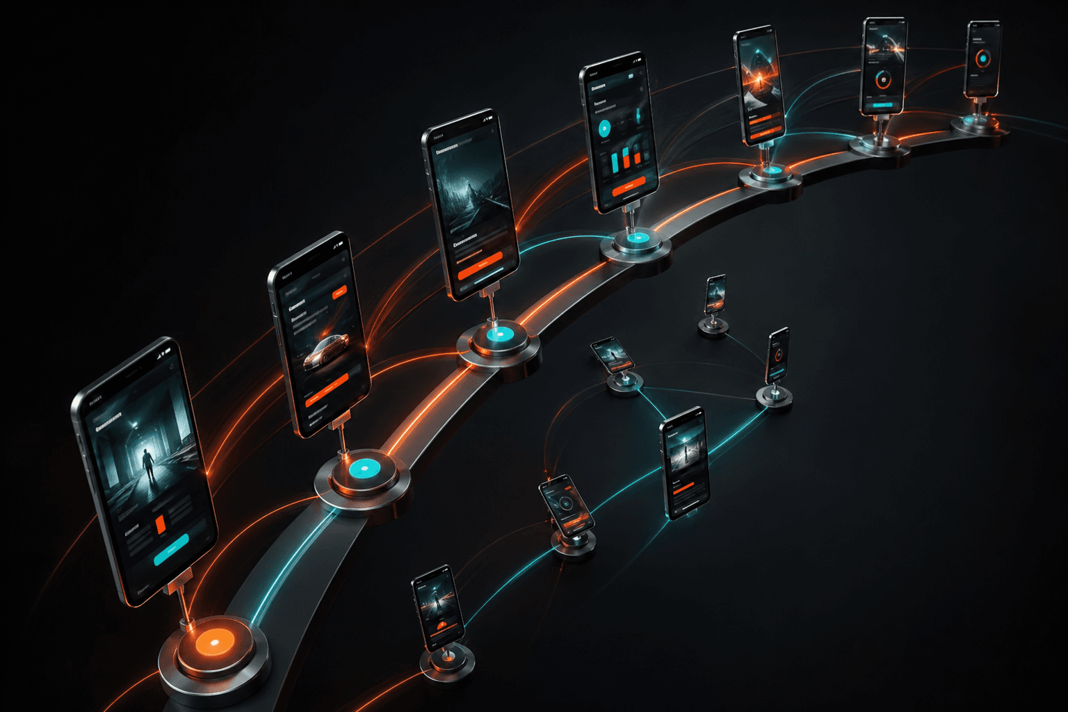 Visualisierung zum UI/UX-Design für mobile Erlebnisse